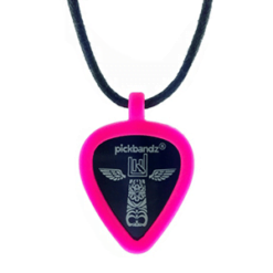 Guitar Pick - Pickbandz Necklace Pink