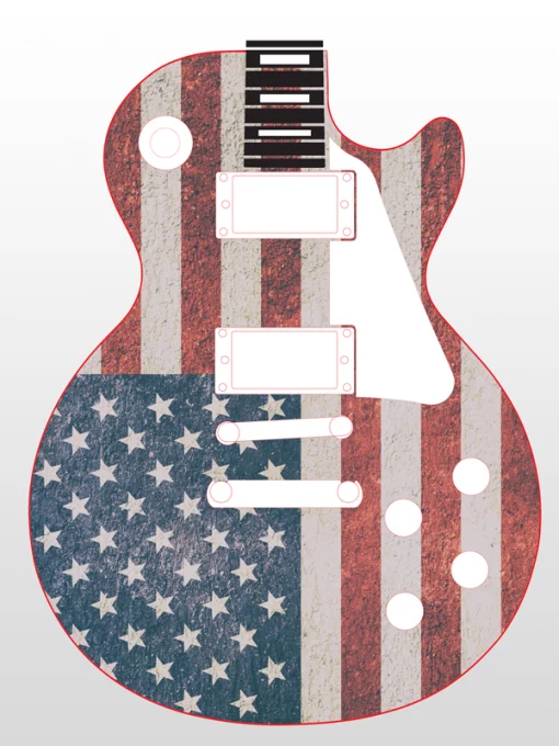 Custom Guitar - Les Paul - Excl Pickguard